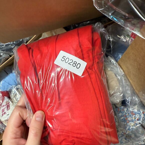 Zara Shirt Dress Women S Small Red Midi Button Up Collared Long Sleeve Casual - Picture 7 of 7